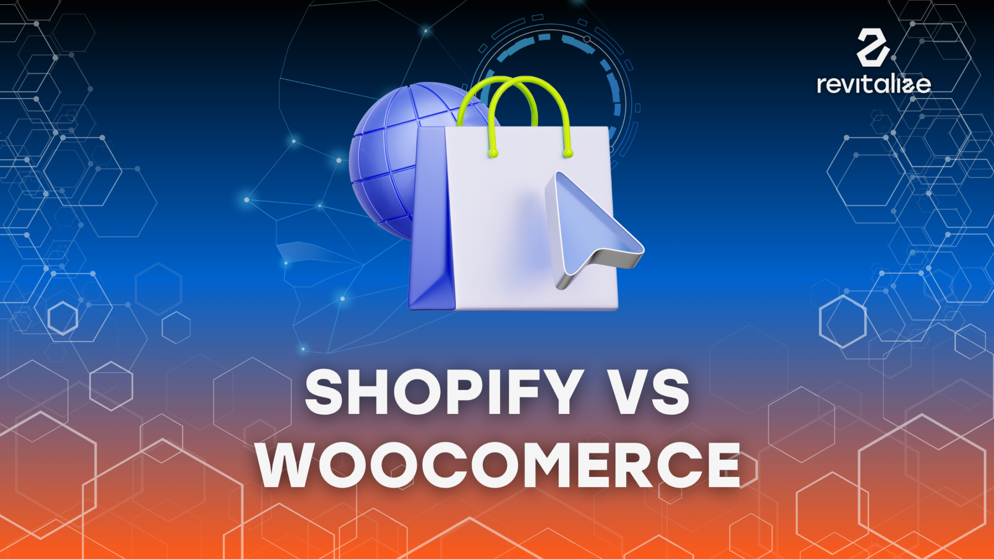 Illustration Revitalize : comparatif des solutions Shopify et WooCommerce